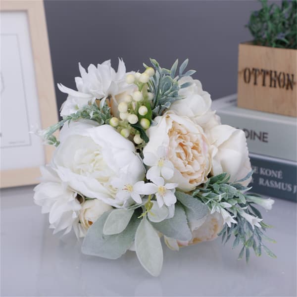 Kunstig Blomsterbuket Kunstige Silkeblomster Dekorationsmateriale