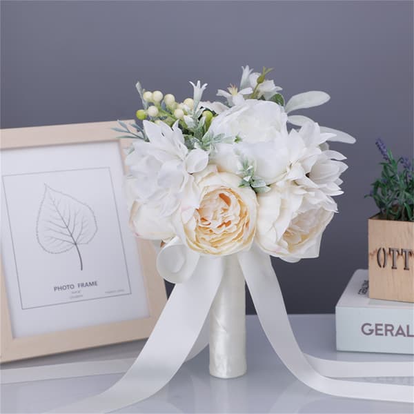 Kunstig Blomsterbuket Kunstige Silkeblomster Dekorationsmateriale