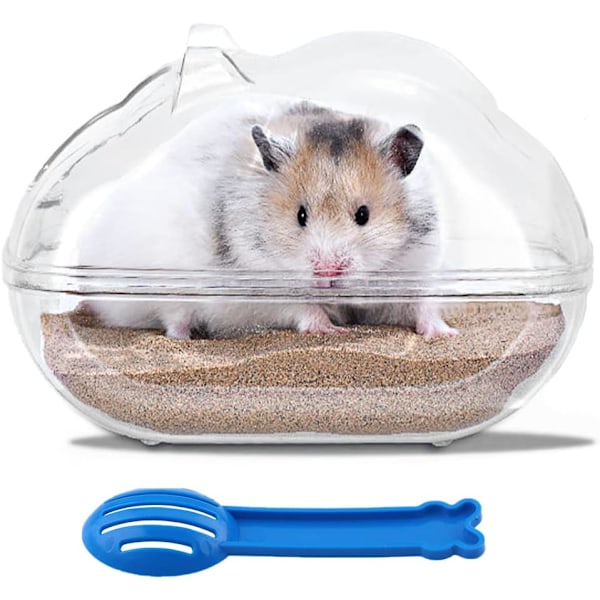 Hamster Sandbadekar Hamster Sandbad Beholder Lille Dyr Badekar med Sandskovl til Dværg Hamster Marsvin Kæledyrsbur Tilbehør. (M)
