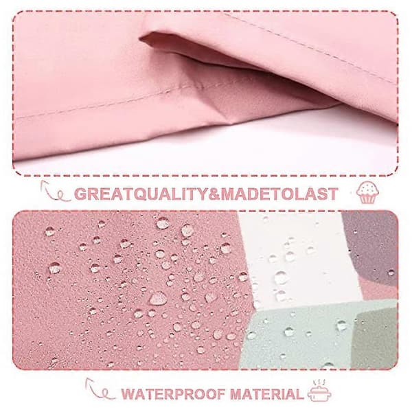 Barneforkle - Vanntette forkle med justerbar stropp og lomme Kjøkkenforkle for barn Gutter Matlaging Baking Maling Fest Jul Bursdag Style 2