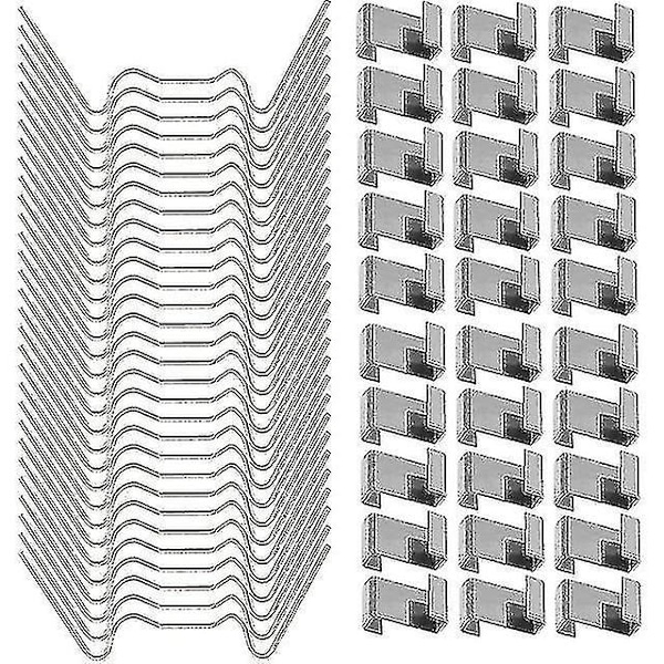 100pcs Greenhouse Accessories Repair Kit, Greenhouse Glass W Clamps, Greenhouse Glass Z Overlap Clips