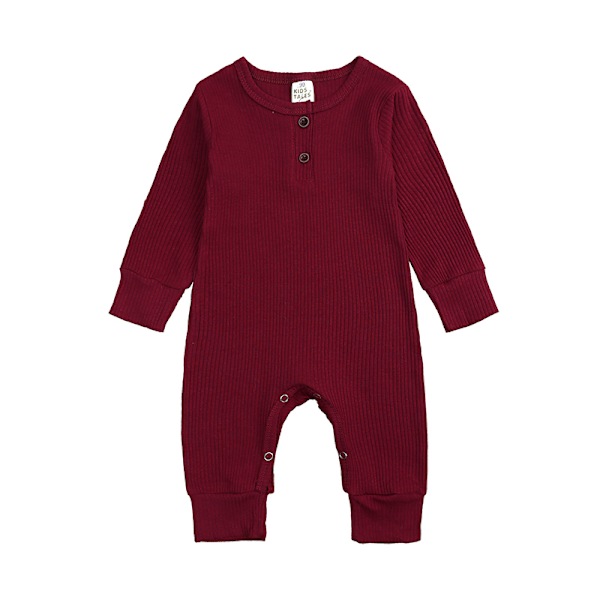 Baby Jumpsuit med Lange Ermer - Komfortable Klær for Jenter og Gutter, Småbarns Jumpsuit, Nyfødt Krypesett, Vår og Høst 11 12-18m