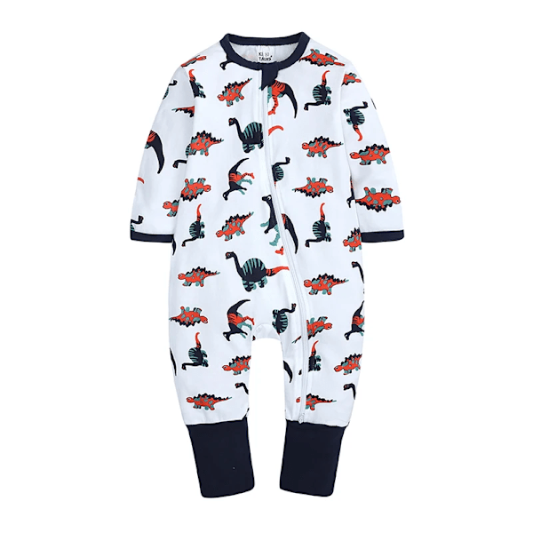 2023 Nyfødt Babygutt Romper Lang Ermet Trykt Romper Spedbarn Jente Jumpsuit Pyjamas Bodysuit 7 EU: 3-6m