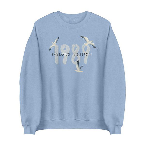 Dame Taylor Swift 1989 Koncert Sweatshirt Langærmet Casual Løstsiddende Baggy Rundhals Trøje Bluser Toppe Til Swiftie Fans Gave S