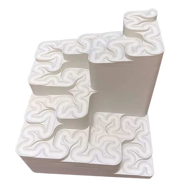 3D-printet Hilbert-kurve kuglebane