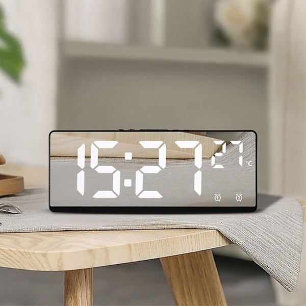 Multifunktionell Klocka Vardagsrum Väggklocka Heminredning Digital Elektronisk Klocka Tyst Klocka Temperatur Och Luftfuktighet Färgskärm Klocka