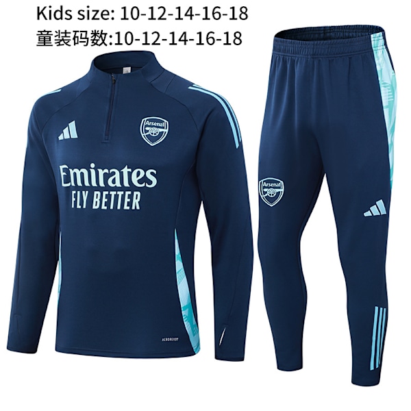 Ny Paris Frankrike Portugal Mbappe Messi langermet treningsdress fotballuniform dress ytterjakke barneklær 11 S