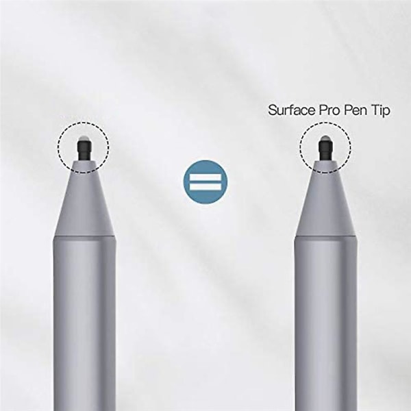 5 stk. Pen Tips Stylus Pen Tip 2h erstatningssæt til Surface Pro 7/6/5/4/book/studio/go Black