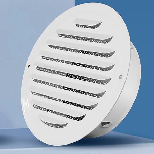 Rund Diffuser Kanalventilasjon Deksel Rustfritt Stål Luftventil Deksel for Baderom Kontor Kjøkken Ventilasjon 100mm