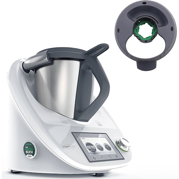 TM5 TM6 Thermomix Ruokalaatuinen Sekoituskulhon Pohja - Astianpesukoneenkestävä Blenderin Kiinnityskulho Turvallisuuslukko-Soljella ja PP-Säiliön Renkaalla