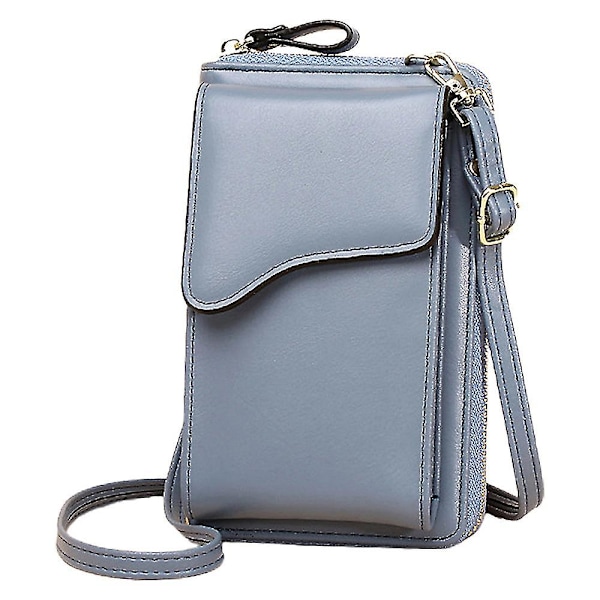 Liten skinnveske, crossbody-veske for mobiltelefon Blue