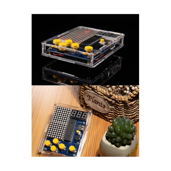 Gör-det-själv-spelsats Gör-det-själv elektronisk lödning Svetsning Tranning Set Ormplan med case Pixel Game Photo Color