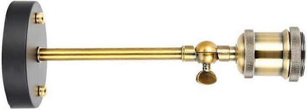 Sett med 2 retro industrielle E27 vegglamper for hotellkafédekorasjon