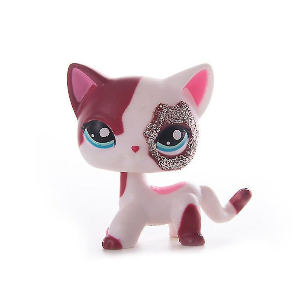 Little Pet Shop LPS Kattkollektion Sällsynt Stående Korthårig Gamla Kattungar Högkvalitativ Actionfigur Modellleksaker Barnpresent