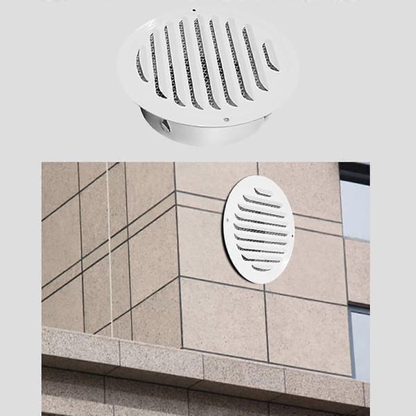 Rund Diffuser Kanalventilasjon Deksel Rustfritt Stål Luftventil Deksel for Baderom Kontor Kjøkken Ventilasjon 100mm