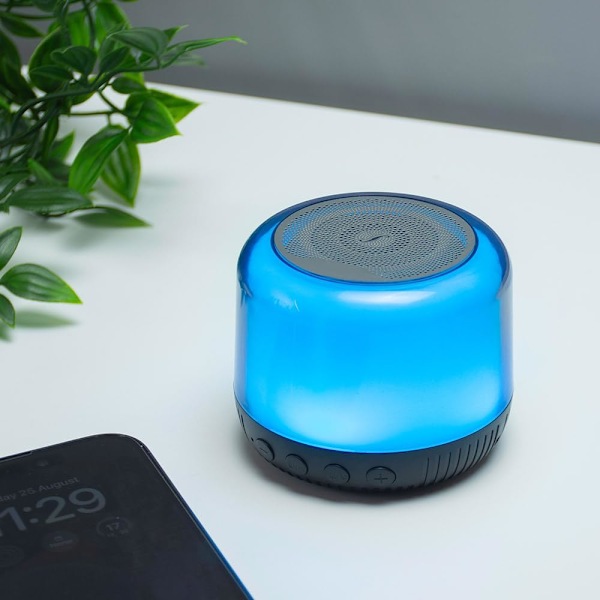 Fargeskiftende Minispeakers - Høy Lydløs Bluetooth Desktop TWS Enhet