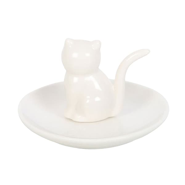 Something Different Smilende Kat Pyntefad One Size Hvid Hvid White One Size