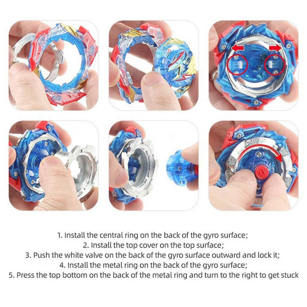 Beyblade Burst B-193 Gyro Leksaker för barn Liten volym Burst Style Rotera Boy Gyro Leksaker