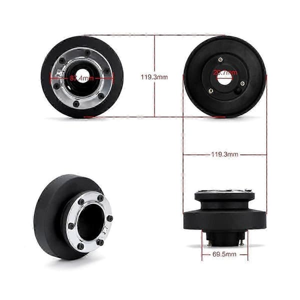 Racing Rattnav Nav Adapter Boss Kit för BMW E36 As Shown