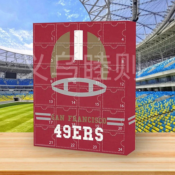 Nya blindbox-leksaker 24 nedräkningsfotbollslagdockor Julblindboxleksaker