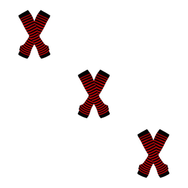 1/2/3/5 Polven yläpuoliset sukat paksuille reisille Helppokäyttöiset ja tyylikkäät Punainen ja musta Red and black 3Set