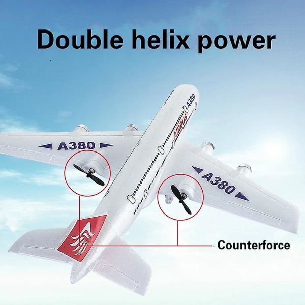 Airbus A380 Rc Fly Boeing 747 Rc Fly Fjernkontroll Fly 2,4g Fixed Wing Plane Model Rc Plane Leker For Barn Gutter With 1 battery