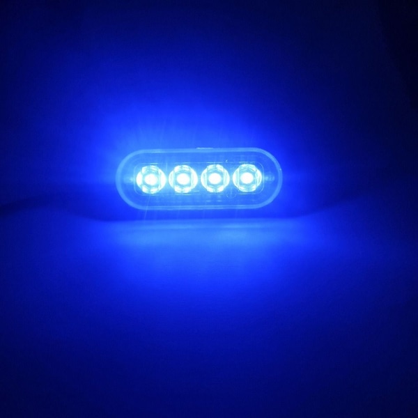 4st Strobe blinkande varningslampor RÖDA 4ST 4ST Rött Red 4Pcs-4Pcs