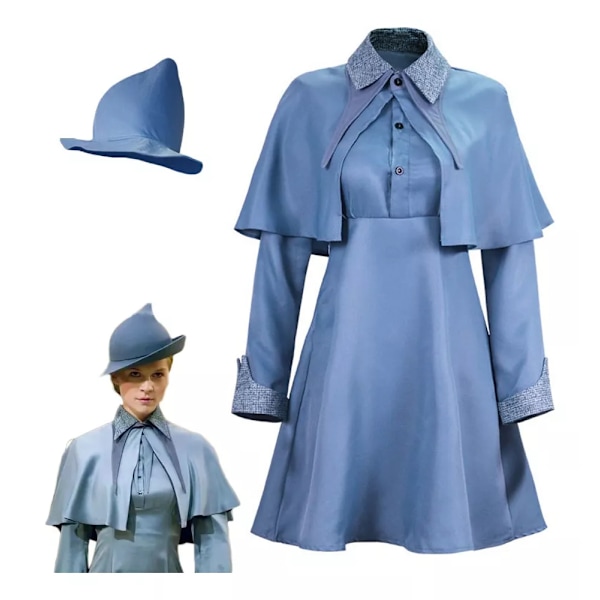 Fleur Delacour Harry Potter Kostym för Flickor Set Ve Azul 130