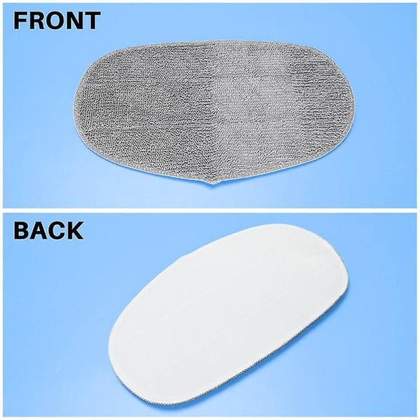 3st moppduk för Leifheit Cleantenso Ångtvätt Ångkvast Torkarlock Cover gray