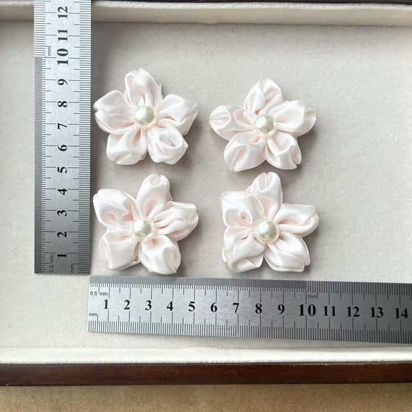 Søt kirsebærblomst perle hårnål sideklips tilbehør DIY tilbehør vesker, sko og sokker