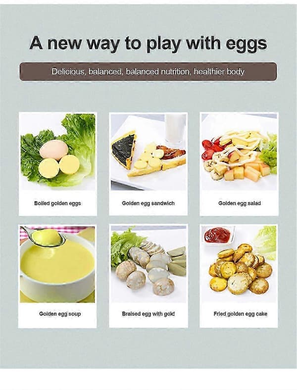 Egg Scrambler Shaker Visp Hånd Egg Maker Egg Plomme Hvit Mikser Kjøkken