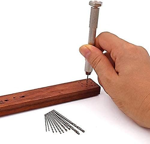 Mini håndbor, håndbor bits håndbor kit 10 bor bits bor bits til printkort og juvel