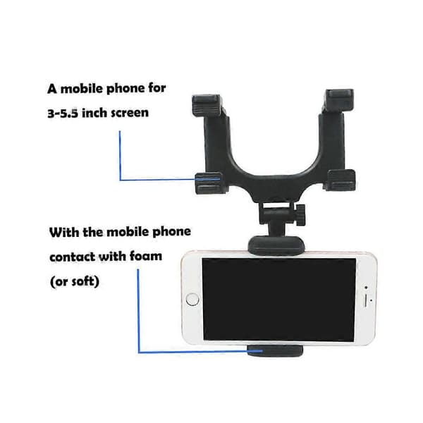 Biltelefonholder Bakspejlmontering Global Position System Smartphoneholder Universal