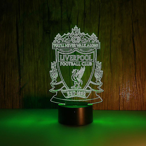 3D Led Night Light Liverpool Football Club Kids Bedroom Nightlight Anime Lamp