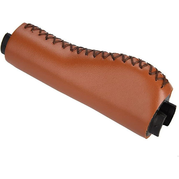 1 par låsbare sykkelstyre, Retro sykkelstyre i skinn, brun