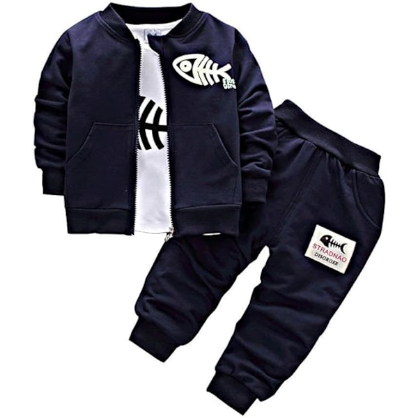 Newborn Baby Boys Coat + Pants + Shirts Clothes Sets Toddlers Casual 3 Pieces Outfits