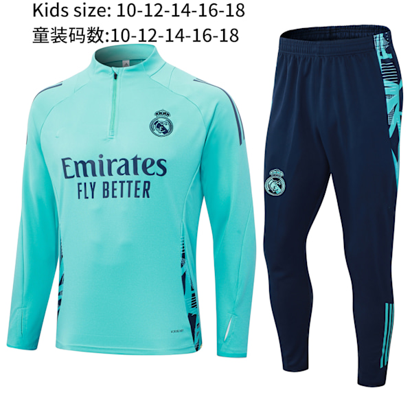 Ny Paris Frankrike Portugal Mbappe Messi långärmad träningsdräkt fotbollsuniform yttertröja barnkläder 6 XL