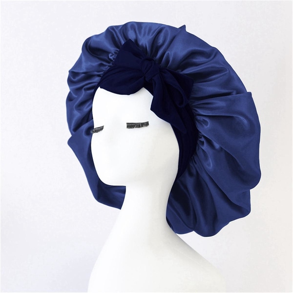 Naisten hattu yöuninen cap korkea elastinen hiussuojus Hattupäällinen Cover Bonnet Royal