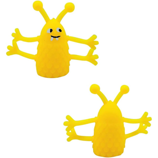 Monster Fingerdukker, Monster Strækbare Fingerdukker Fidget Legetøj, Bløde Gummi Fingerdukke Legetøj (8 stk./Tilfældig Farve)