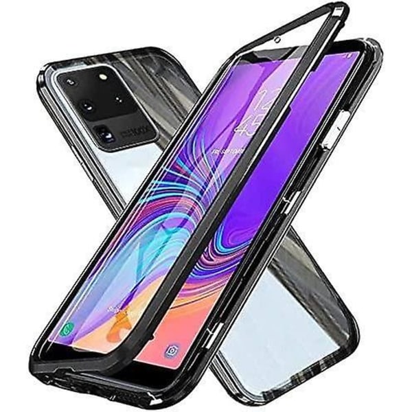 Samsung Galaxy S20 case Magneettinen Adsorptio Ultra Protection 360 astetta karkaistu lasi etu- ja takaosa case
