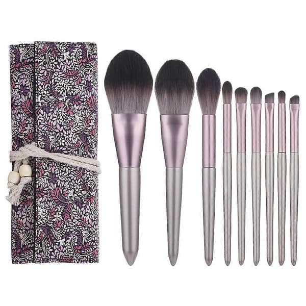 9 drue lille budding makeup børstesæt bærbare bløde øjenskyggebørster nye håndskønhedsværktøjer