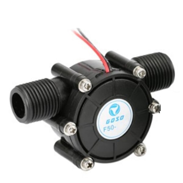 Micro Hydro Generator 12V 10W DC Water Flow Generator Turbine Generator Hydroelectric Tap Water Flow Hydraulic DIY black