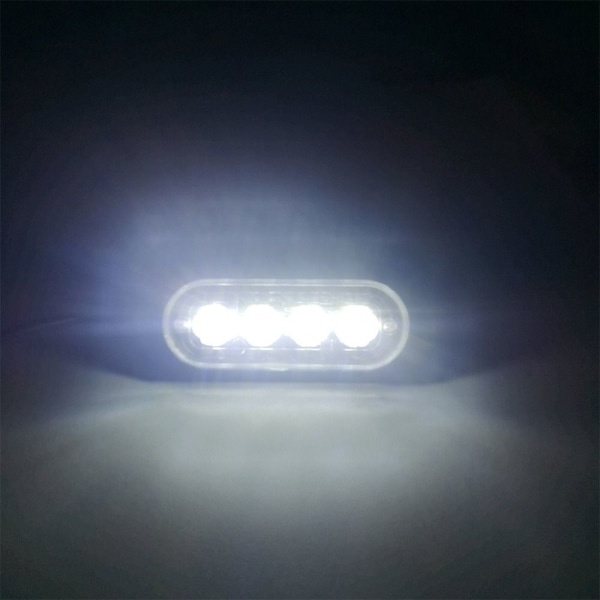 4st Strobe blinkande varningslampor RÖDA 4ST 4ST Rött Red 4Pcs-4Pcs