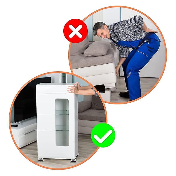 4-pack Tunga Möbelspakar 660 lbs Lastkapacitet Apparathjul Glidare
