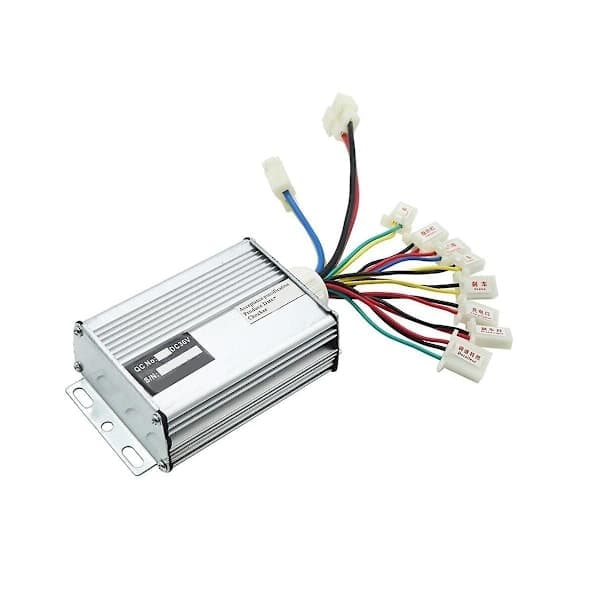 36V 1000W Brushed Controller Electric Bicycle Electric Scooter Brushed Speed Regulator Motor Suitable for Silver