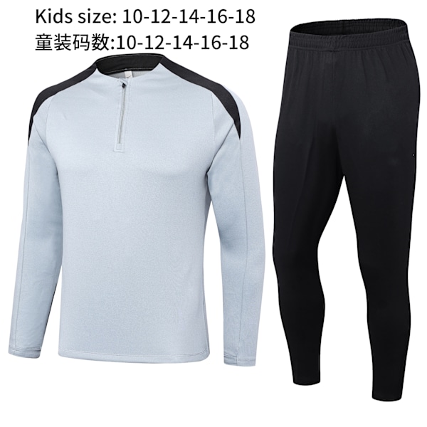 Ny Paris Frankrike Portugal Mbappe Messi langermet treningsdress fotballuniform dress ytterjakke barneklær 28 16