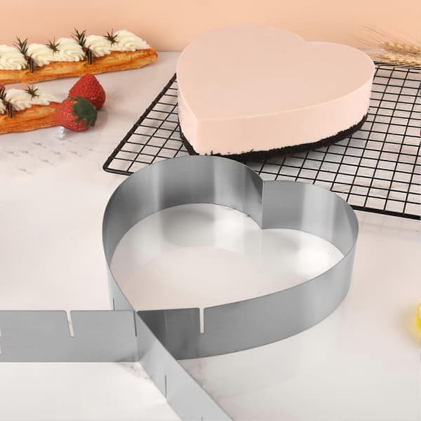 Hjertekakeform - Justerbar diameter 14-27 cm - Desserter Bakverk 2