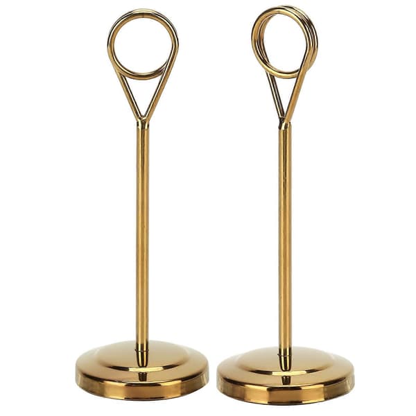 Bordnummerholder, rustfrit stål, falmebestandig, billedclips