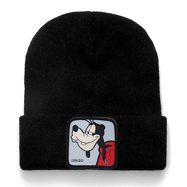 Hatter for kvinner og menn, strikket lue, vinterlue, elastisk caps, varm strikket lue til vinteren, gaver Goofy