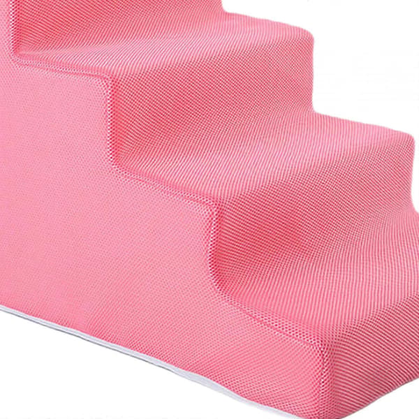 Högdensitetsdjurstegstege, halkfri katträff, balanserade djursteg Pink 4 Steps